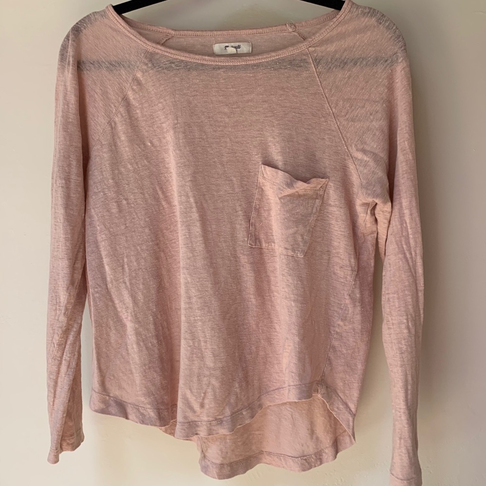Light Pink Madewell Long Sleeve